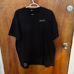 Black Men's Short Sleeve Graphic Crew Tee by